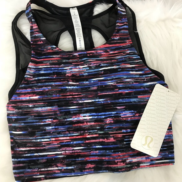 NWT lululemon Break Free tank 2 - in 1 Top Hinshu - Picture 1 of 8